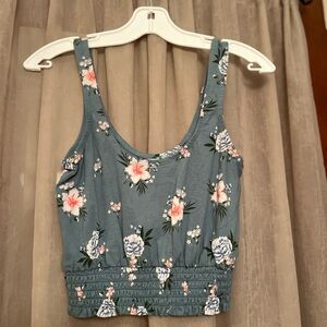 O’Neil cropped floral tank -small